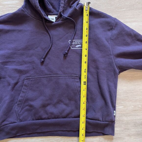Vans Purple Cropped Sweatshirt Hoodie Women's-Size M - Picture 8 of 8